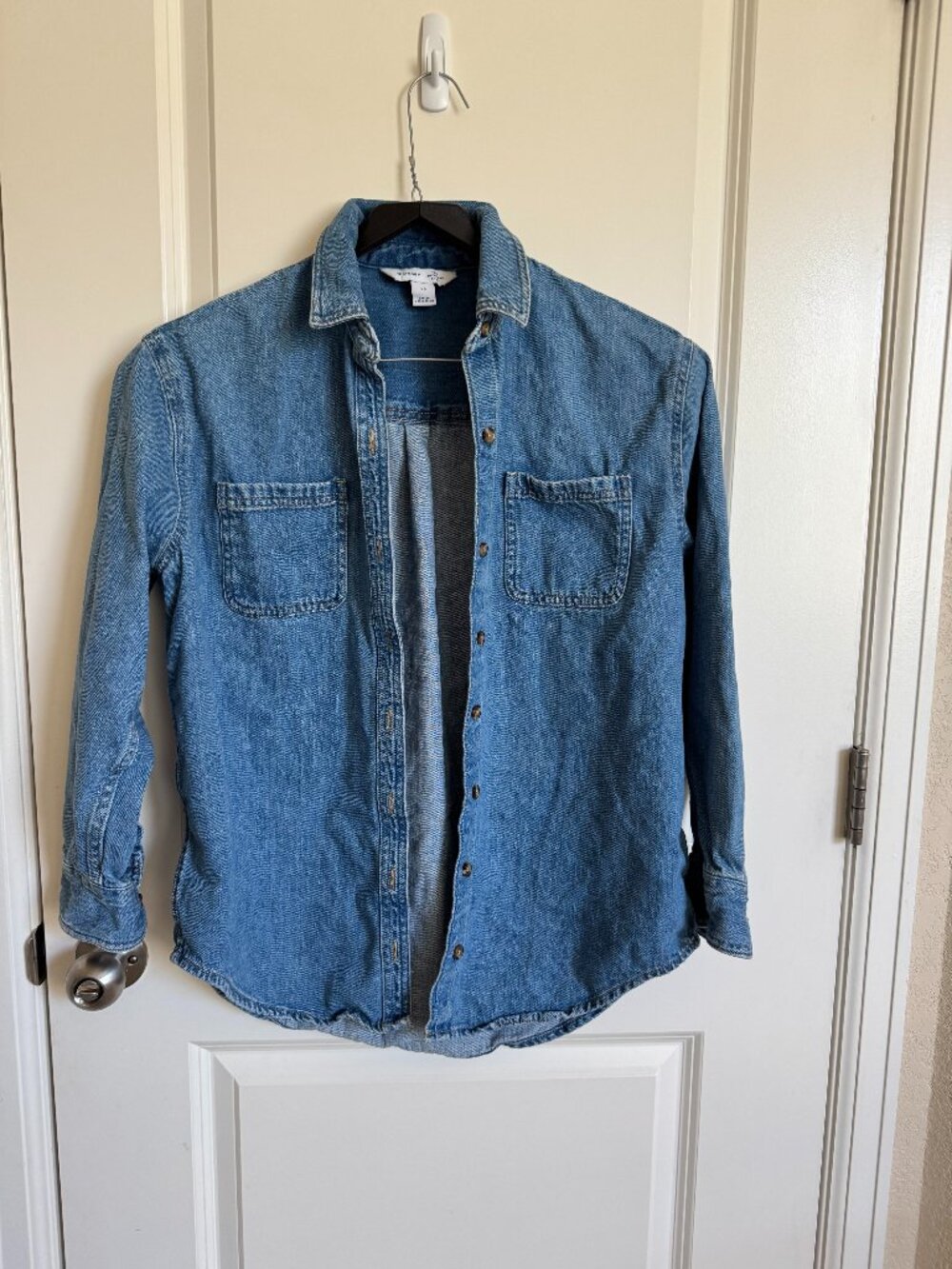 Old Navy, Denim Boyfriend Shirt XS